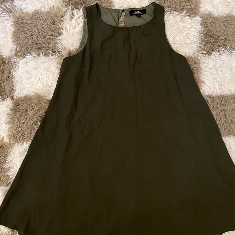 Lulu's Chic Olive Babydoll Mini Dress size M